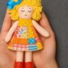کفش عروسک جاکلیدی قرمز لاکی مناسب برای عروسک‌سازی و جاکلیدی‌های هنری
