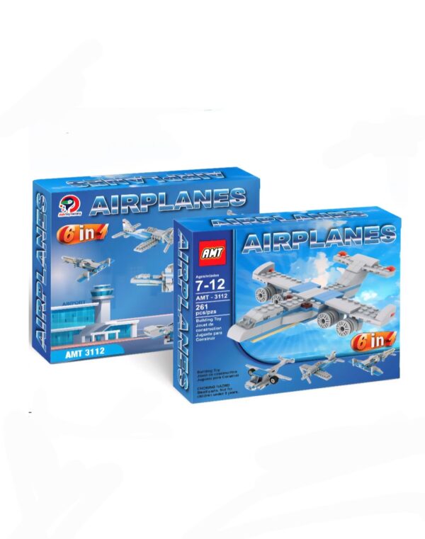 لگو ساختنی هواپیما AIRPLANES 6 in 1 مدل AMT-3112 شامل 261 قطعه