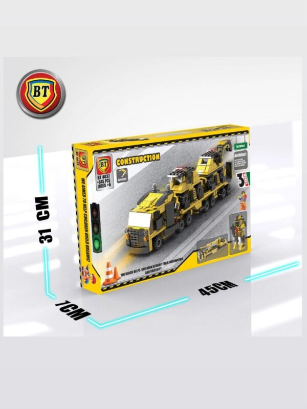 ست لگو BT 4037 CONSTRUCTION با ۶۴۵ قطعه برای کودکان بالای ۶ سال