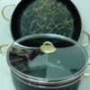 ست قابلمه ماربل طرح سنگی سه‌تکه سایز بزرگ با پوشش نچسب گرانیتی و دسته‌های استیل طلایی