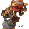 فیگور تندیس کلکسیونی سفید برفی دیزنی ست پنج تکه با طراحی سه بعدی و رنگ آمیزی دستی
