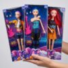 K-Pop Demon Hunters Musical Doll Set 3 Pack ست ۳ عددی عروسک موزیکال K-Pop Demon Hunters با لوازم جانبی شامل گیتار و میکروفون داخل جعبه