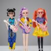 K-Pop Demon Hunters Musical Doll Set 48cm عروسک موزیکال K-Pop Demon Hunters مدل رومی، زویی و میرا با قد ۴۸ سانتیمتر، مفصلی، دارای نور، موسیقی، گیتار و جعبه کادویی.