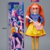 Mira K-Pop Demon Hunters Musical Doll عروسک میرا K-Pop Demon Hunters با موهای بلند صورتی، گیتار، مفصلی، موزیکال و دارای نور.